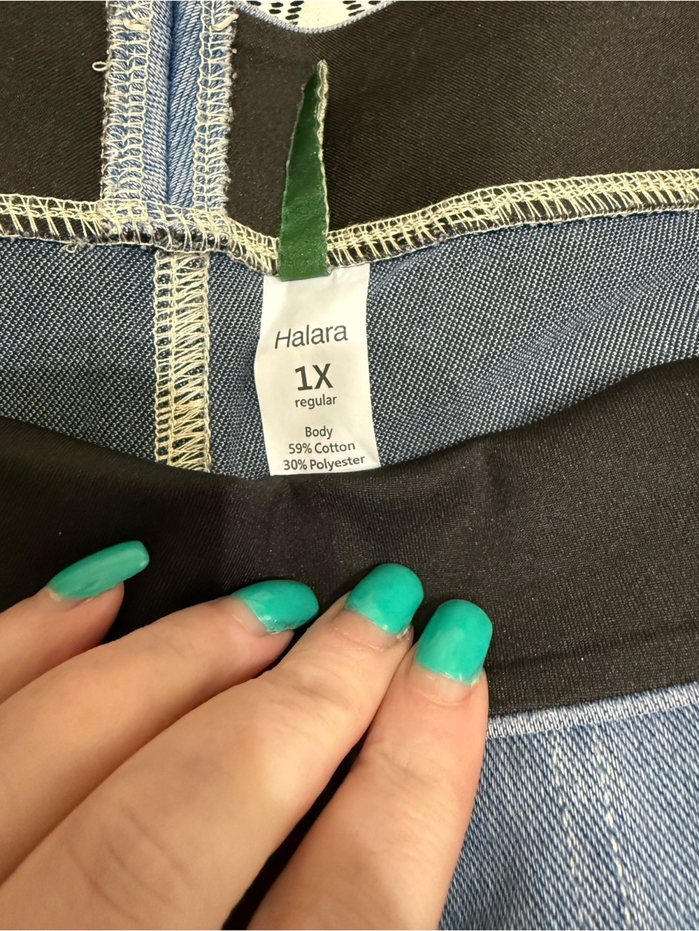 HALARA Light Blue Wide Leg Pull-On Jeans - Picture 2 of 3